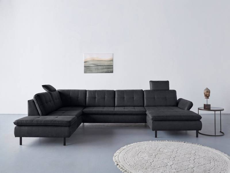 INOSIGN Wohnlandschaft Birkholm U-Form, Armlehnverstellung, auch in Easy Clean Bezug - mit Wasser zu reinigen von INOSIGN
