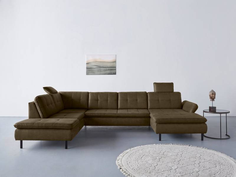 INOSIGN Wohnlandschaft Birkholm U-Form, Armlehnverstellung, auch in Easy Clean Bezug - mit Wasser zu reinigen von INOSIGN