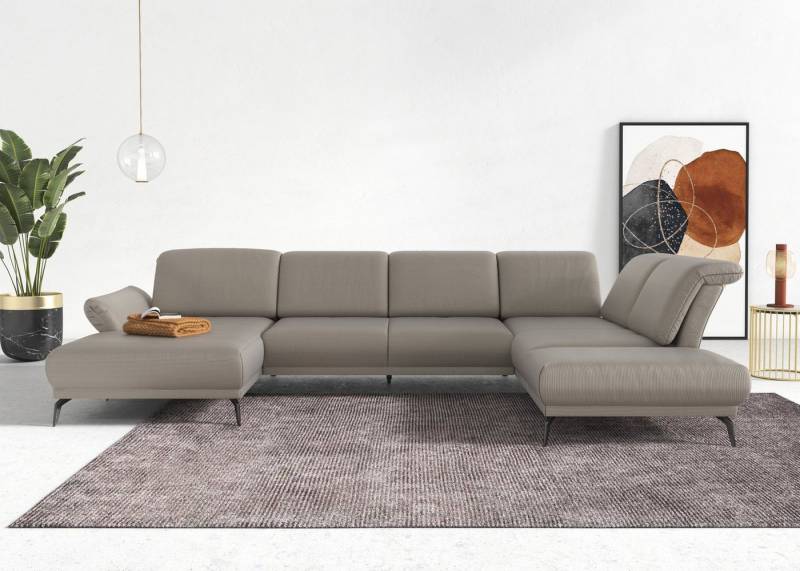 INOSIGN Wohnlandschaft Coco U-Form, Sitztiefen-, Arm- und Kopfteilverstellung, Cord-Bezug, Fußhöhe 15 cm INOSIGN Wohnlandschaft Coco U-Form, Sitztiefen-, Arm- und Kopfteilverstellung, Cord-Bezug, Fußhöhe 15 cm von INOSIGN