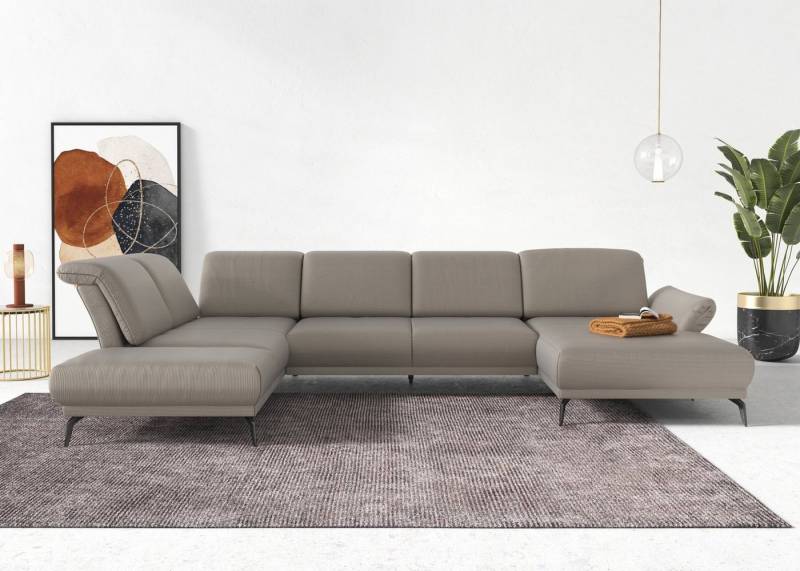 INOSIGN Wohnlandschaft Coco U-Form, Sitztiefen-, Arm- und Kopfteilverstellung, Cord-Bezug, Fußhöhe 15 cm INOSIGN Wohnlandschaft Coco U-Form, Sitztiefen-, Arm- und Kopfteilverstellung, Cord-Bezug, Fußhöhe 15 cm von INOSIGN
