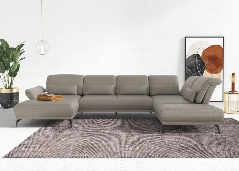 INOSIGN Wohnlandschaft Coco U-Form, Sitztiefen-, Arm- und Kopfteilverstellung, Cord-Bezug, Fußhöhe 15 cm INOSIGN Wohnlandschaft Coco U-Form, Sitztiefen-, Arm- und Kopfteilverstellung, Cord-Bezug, Fußhöhe 15 cm von INOSIGN