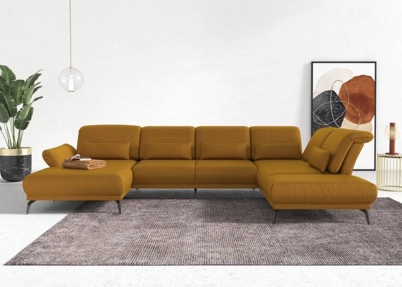 INOSIGN Wohnlandschaft Coco U-Form, Sitztiefen-, Arm- und Kopfteilverstellung, Cord-Bezug, Fußhöhe 15 cm INOSIGN Wohnlandschaft Coco U-Form, Sitztiefen-, Arm- und Kopfteilverstellung, Cord-Bezug, Fußhöhe 15 cm von INOSIGN