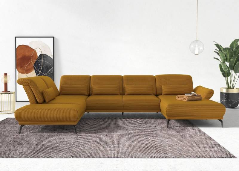 INOSIGN Wohnlandschaft Coco U-Form, Sitztiefen-, Arm- und Kopfteilverstellung, Cord-Bezug, Fußhöhe 15 cm INOSIGN Wohnlandschaft Coco U-Form, Sitztiefen-, Arm- und Kopfteilverstellung, Cord-Bezug, Fußhöhe 15 cm von INOSIGN