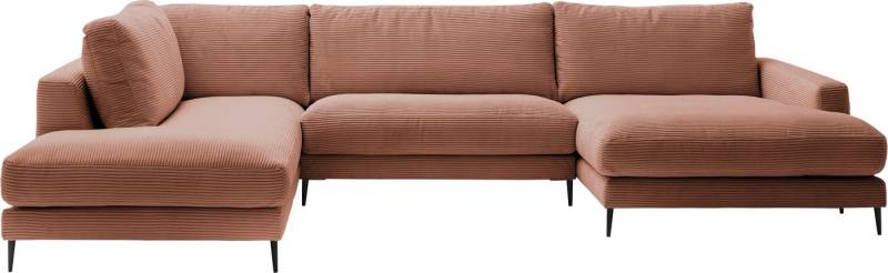 INOSIGN Wohnlandschaft Downtown XXL B/T/H: 341/223/84 cm Loungemöbel zum Relaxen, weicher Sitzkomfort, Cord-Bezug, weicher Sitzkomfort U-Form von INOSIGN
