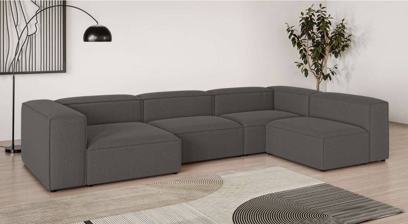 INOSIGN Wohnlandschaft HAILY U-Form mit Ottomane links/rechts, Maße B/T/H: 360/200/72 cm, als Modul oder separat verwendbar, für individuelle Zusammenstellung von INOSIGN