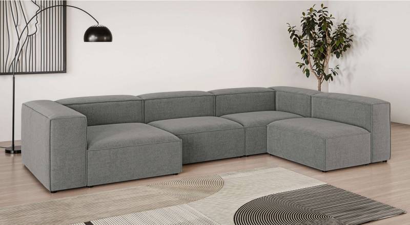 INOSIGN Wohnlandschaft HAILY U-Form mit Ottomane links/rechts, Maße B/T/H: 360/200/72 cm, als Modul oder separat verwendbar, für individuelle Zusammenstellung von INOSIGN