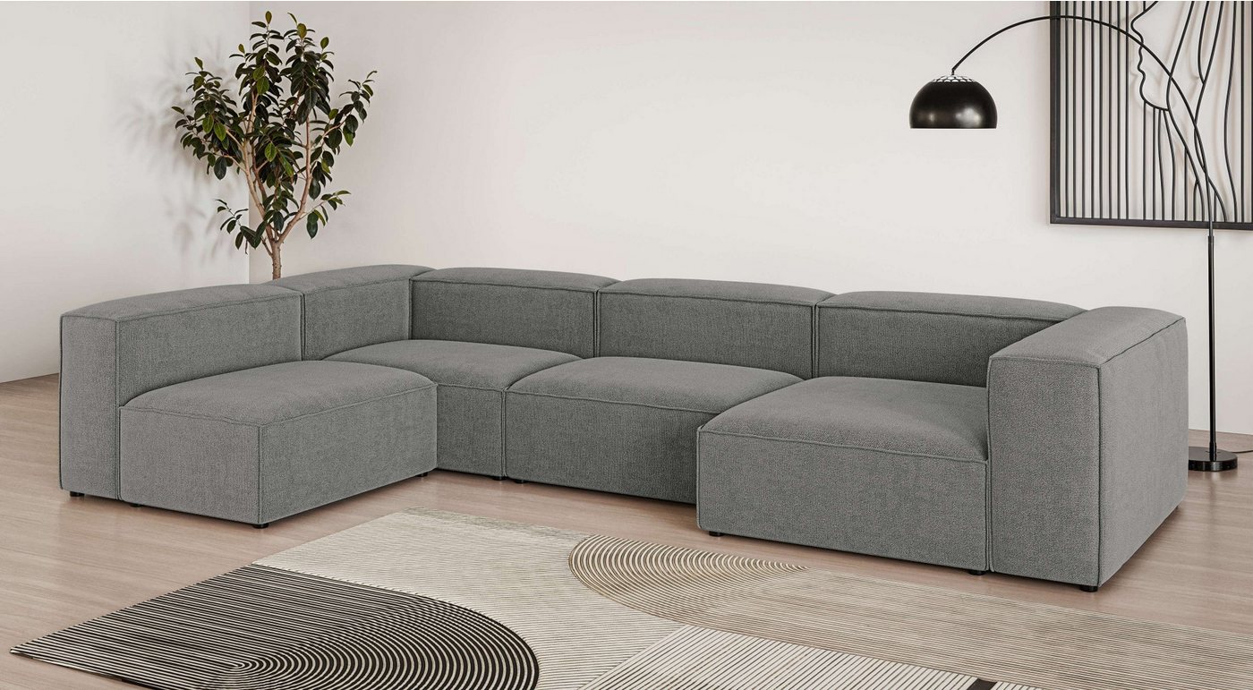 INOSIGN Wohnlandschaft HAILY U-Form mit Ottomane links/rechts, Maße B/T/H: 360/200/72 cm, als Modul oder separat verwendbar, für individuelle Zusammenstellung INOSIGN Wohnlandschaft HAILY U-Form mit Ottomane links/rechts, Maße B/T/H: 360/200/72 cm, als Modul oder separat verwendbar, für individuelle Zusammenstellung von INOSIGN