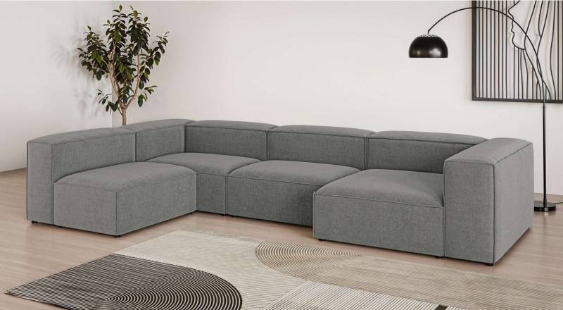 INOSIGN Wohnlandschaft HAILY U-Form mit Ottomane links/rechts, Maße B/T/H: 360/200/72 cm, als Modul oder separat verwendbar, für individuelle Zusammenstellung von INOSIGN