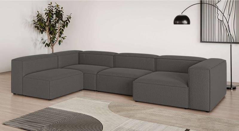 INOSIGN Wohnlandschaft HAILY U-Form mit Ottomane links/rechts, Maße B/T/H: 360/200/72 cm, als Modul oder separat verwendbar, für individuelle Zusammenstellung von INOSIGN