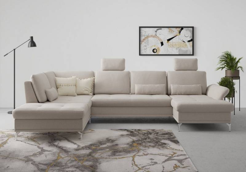 INOSIGN Wohnlandschaft Palm Beach U-Form, Federkern, mit Sitztiefenverstellung, wahlweise mit Bettfunktion INOSIGN Wohnlandschaft Palm Beach U-Form, Federkern, mit Sitztiefenverstellung, wahlweise mit Bettfunktion von INOSIGN