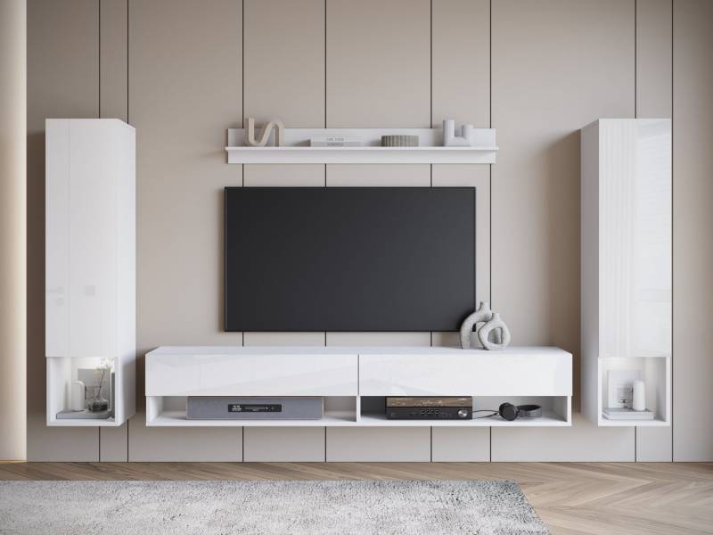 INOSIGN Wohnwand AMADEO II, (Komplett-Set, 4-St), Wohnwand Amadeo II, (4- St),Breite 260 cm, Hängeversion von INOSIGN