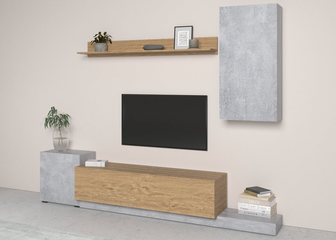 INOSIGN Wohnwand Rimini, (Set, 4-St) von INOSIGN