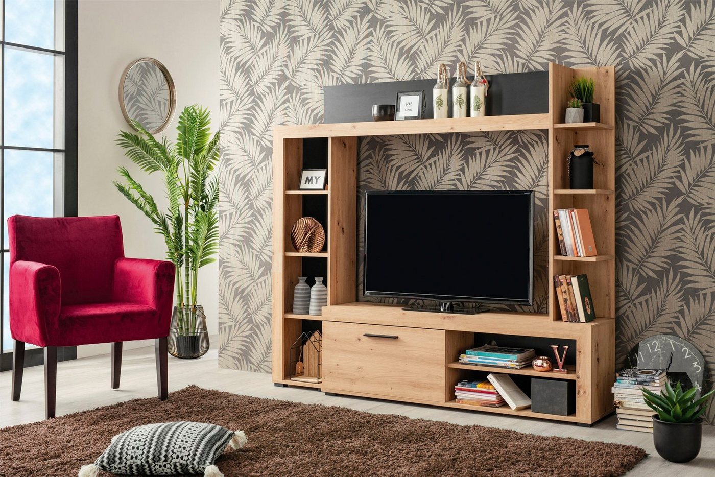 INOSIGN Wohnwand Rubi, (4-St) von INOSIGN
