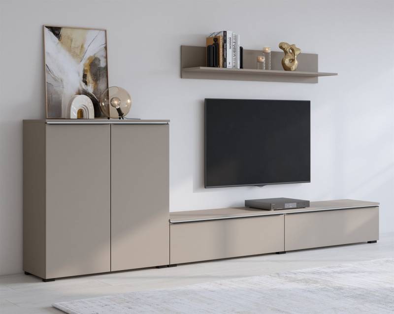 INOSIGN Wohnwand Tana, Breite 260 cm, moderne Anbauwand, (3-St), Mediawand (Set, 3-St), Lowboard, Wandregal, Kommode von INOSIGN