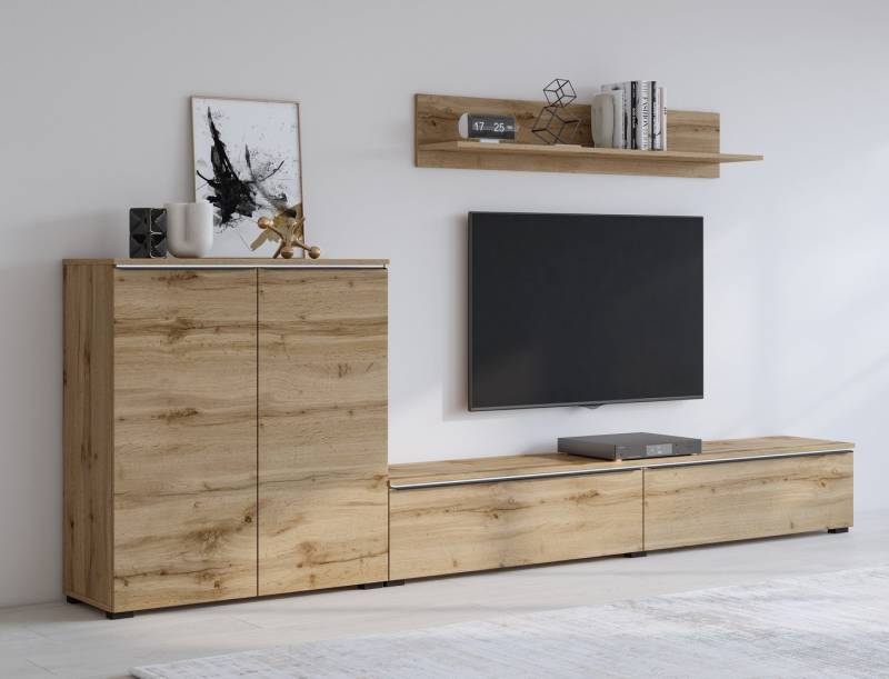 INOSIGN Wohnwand Tana, Breite 260 cm, moderne Anbauwand, (3-St), Mediawand (Set, 3-St), Lowboard, Wandregal, Kommode von INOSIGN