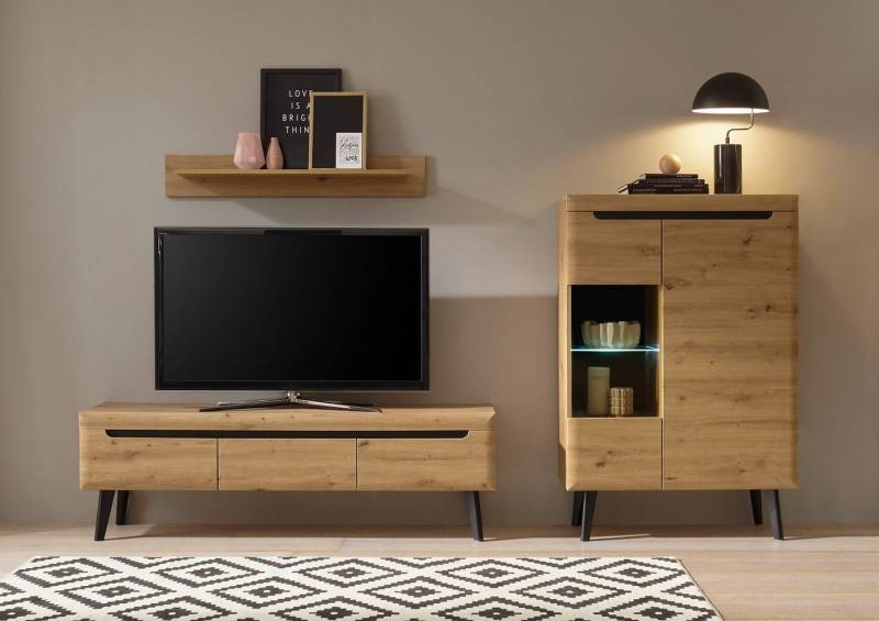 INOSIGN Wohnwand Torge, Anbauwand, Schrankwand, Mediawand, Wohnzimmer-Set, (Set, 3-St) von INOSIGN