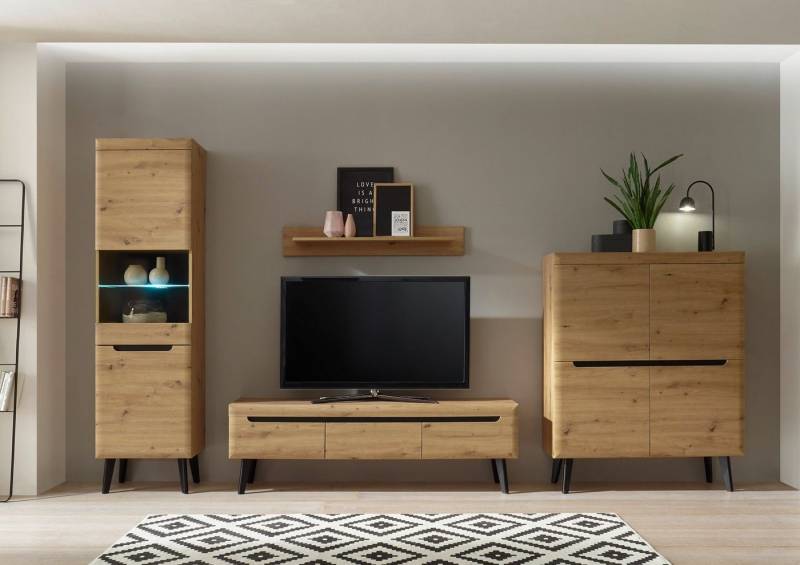 INOSIGN Wohnwand Torge, Anbauwand, Schrankwand, Mediawand, Wohnzimmer-Set, (Set, 4-St) von INOSIGN