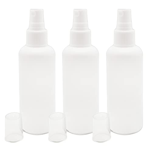 INOX® 3 Stk Sprühflaschen klein 100ml leer - Lösungsmittelbeständig - Ideal geeignet für Desinfektionsmittel, Reinigungsmittel oder als Pumpsprühflasche für Unterwegs - Spray Flaschen von INOX-LIQUIDSYSTEMS