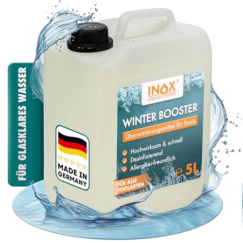 INOX® - Effektiver Winter Booster 2 x 5L | Pool Wintermittel | Winterschutzmittel für Pools | Wintermittel für Pool | Pool Überwinterungsmittel Algizid | Einfache Winter Poolpflege von INOX-LIQUIDSYSTEMS