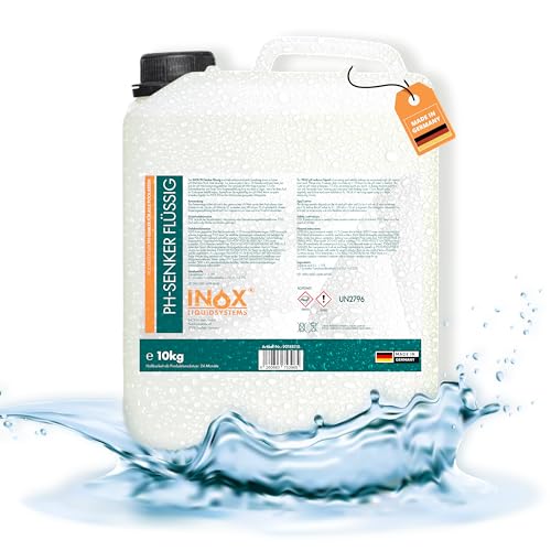 INOX® - Professioneller pH Senker flüssig 10KG im Vorratskanister | Effektives Flüssiges pH Minus für Pools und Whirlpool | optimale pH Regulierung | Wasser Balance von INOX-LIQUIDSYSTEMS