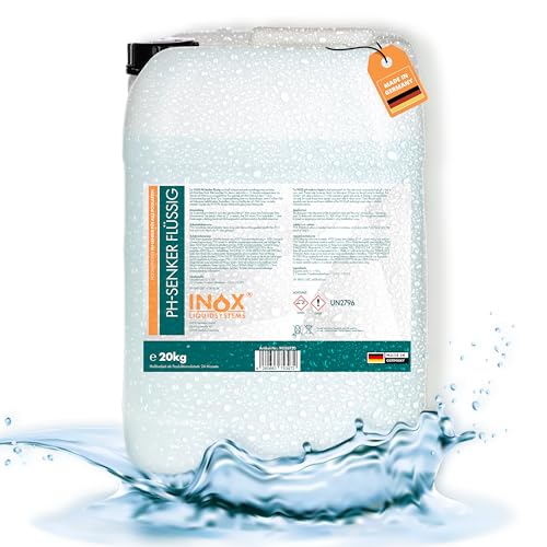 INOX® - Professioneller pH Senker flüssig 20KG im Vorratskanister | Effektives Flüssiges pH Minus für Pools und Whirlpool | optimale pH Regulierung | Wasser Balance von INOX-LIQUIDSYSTEMS
