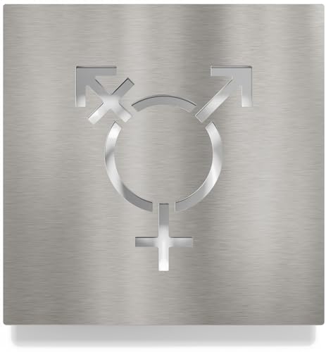 Edelstahl Divers WC-Schild - selbstklebend & pflegeleicht - Design unisex Toiletten-Schild D-07-E Edelstahl Divers WC-Schild - selbstklebend & pflegeleicht - Design unisex Toiletten-Schild D-07-E von INOXSIGN