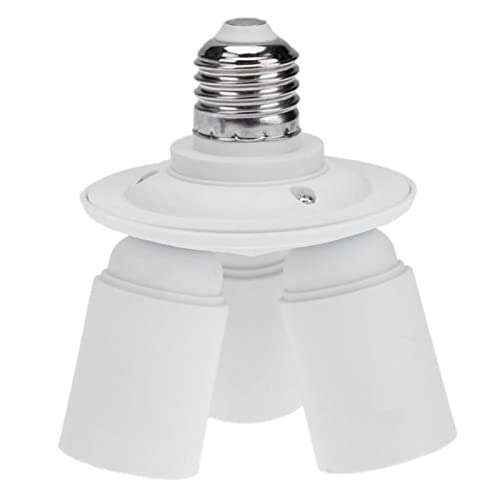INPETS 3 in 1 E26 E27. Schrauben-Birne-Basis-Licht 3 Buchse-Extender 100-24 0V 180W. Entzündete Flamme PBT Triple Light Socket Splitter Extender Kompatibel for Edison INPETS 3 in 1 E26 E27. Schrauben-Birne-Basis-Licht 3 Buchse-Extender 100-24 0V 180W. Entzündete Flamme PBT Triple Light Socket Splitter Extender Kompatibel for Edison von INPETS