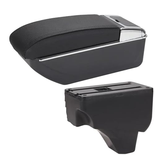 INPETS Für Peugeot 208 2008 2019-2024 Armlehne Box Auto Armlehne Lagerung Box Retrofit Teile Innen Detail Zubehör (Color : D2 No USB) von INPETS