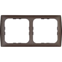 2fach Rahmen Braun 102568 1 St. - Inprojal Elektrosysteme von INPROJAL ELEKTROSYSTEME