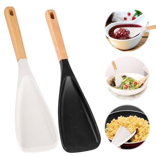 2 PCS Generisch Multifunktionslöffel, 2-in-1 Matte Silikonschaufel Salatlöffel mit Holzgriff, Silikonlöffel, Multifunktionaler Spatel Kochlöffel, Hitzebeständiger Antihaft-Spatellöffel Küchenutensil 2 PCS Generisch Multifunktionslöffel, 2-in-1 Matte Silikonschaufel Salatlöffel mit Holzgriff, Silikonlöffel, Multifunktionaler Spatel Kochlöffel, Hitzebeständiger Antihaft-Spatellöffel Küchenutensil von INQUIRLLY