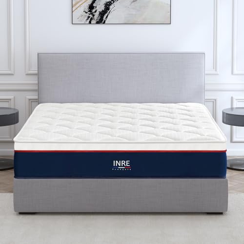 INRE Matratze 160 x 200 | Dicke 30 cm | Memory-Schaum | 7-Zonen-Stützkraft | Ausgewogener Komfort | Ultra atmungsaktiv | Hypoallergen | Beidseitig verwendbar | Oeko-TEX-Zertifiziert von INRE