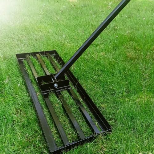 INREPRO Rasennivellierharke 76.2 * 25.4 cm Garten Rasen Sanden Harke Rechen für Rasen Rasen-Nivellierharke für Hof, Hinterhof, Garten, Golfcouse von INREPRO