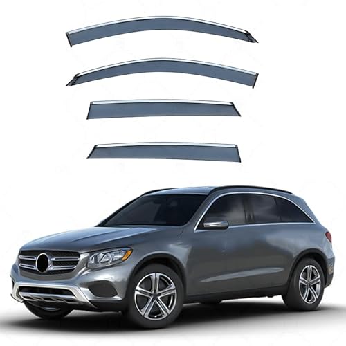 INRNT Auto Autofenster Windabweiser für BMW 5 Series GLC MK1-X253 2016-2021,Wind- und Regenschutz Regenabweise Deflektoren Luftabweiser von INRNT