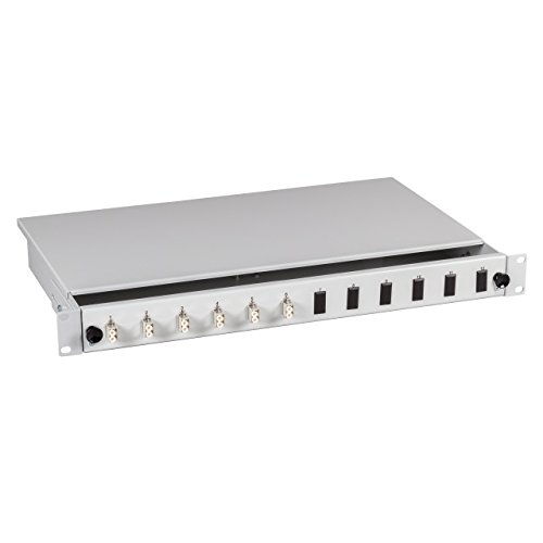Spleißboxen v. InS 19"/HE fest komplett bestückt und spleißfertig vorbereitet in versch. Ausführungen (OS2 6X LC Duplex) von INS