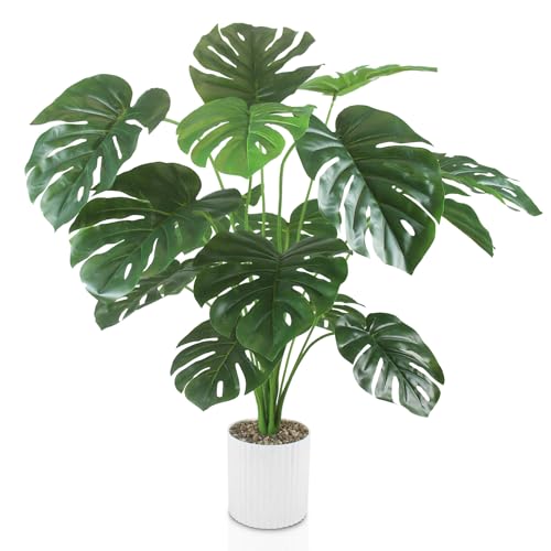 INSANYJ Monstera Kunstpflanzen Groß, 80cm Hoch 24 Zweige Kunstpflanze Splitphilo im Topf Künstliche Pflanzen Plastik Pflanze Deko Modern Wohnzimmer Balkon Schlafzimmer Zimmer Hochzeit Party INSANYJ Monstera Kunstpflanzen Groß, 80cm Hoch 24 Zweige Kunstpflanze Splitphilo im Topf Künstliche Pflanzen Plastik Pflanze Deko Modern Wohnzimmer Balkon Schlafzimmer Zimmer Hochzeit Party von INSANYJ