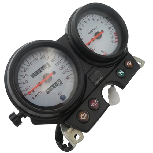 Digital Display Cluster Tachometer Kilometermesser Armaturenbrett Geeignet Für CB600 Wasserdichtes Motorradinstrument LED Tachometer Wasserdicht von INSEOWI