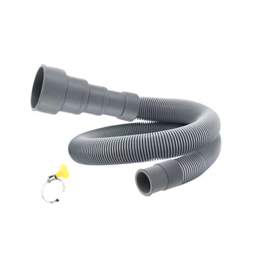 Einstellbare Länge Entwässerung Schlauch Verstärkter Stahl Gummi Verlängerungsrohr Für Obere Ladung Waschmaschine Starker Gummi Edelstahl Abflussschlauch von INSEOWI