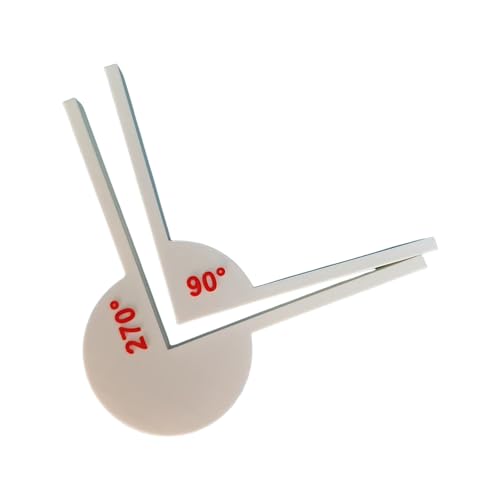 Ergonomischer Winkelmesser mit Markierungsskala, Geometriewerkzeug für technisches Zeichnen & Mathematik, Klassenzimmer-Hilfe, Hausaufgaben, Mathematikhilfe von INSEOWI