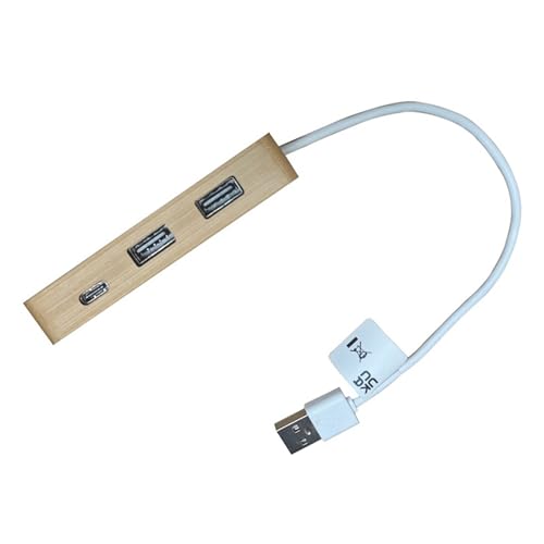 Holz USB C Erweiterungskabel Splitteradapter Für Laptops Tastaturen Ladestyp C Dock von INSEOWI