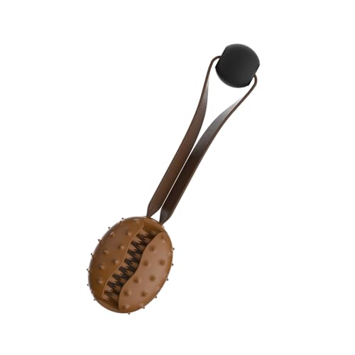 Interactive Knot Design Bean Hundespielzeug Mit Leckerbissen Löchern Zum Kauen Von Zähnen Pflege Gummi Slow Feeding Entertainment Slow Feeder Dog Toy Mit Leckerbissenspender von INSEOWI