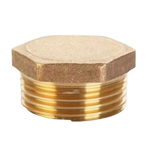 Messing Sechskant Endkappen Stecker Rohr Sanitär Fitting Adapter Außengewinde Kupplung Verbinder Universal Rohrverschraubung Außengewinde Kupplung von INSEOWI