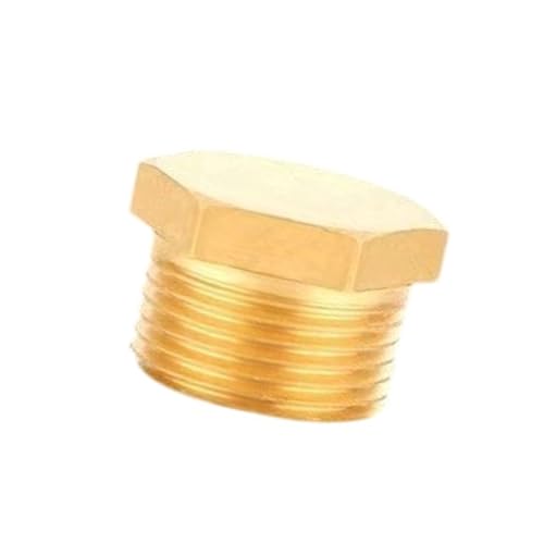 Messing Sechskant Endkappen Stecker Rohr Sanitär Fitting Adapter Außengewinde Kupplung Verbinder Universal Rohrverschraubung Außengewinde Kupplung von INSEOWI