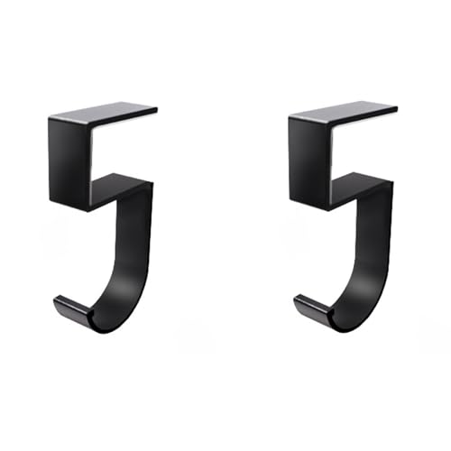 Multifunktionaler Schreibtisch-Haken-Organizer, gute Aluminium-Konstruktion, einfache Installation, große Jacken, Zubehör, einfach zu installieren, Schreibtischhaken von INSEOWI