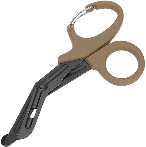 INSGB - Medizinische Schere Traumaschere, Verbandschere, medizinische Schere, für Krankenschwestern Notaufnahme für die Operation zu Hause (Small, 5.5 Inches, Brown) von INSGB