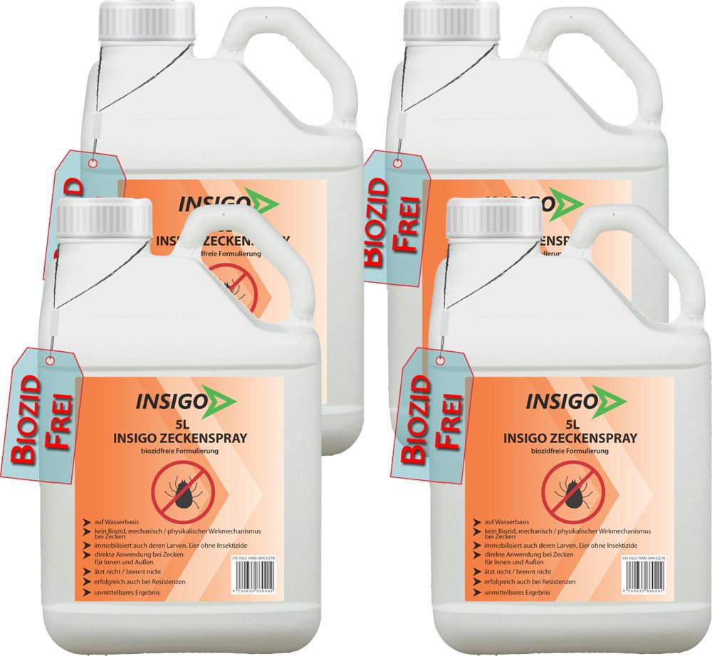 INSIGO Insektenspray INSIGO ZECKE, 20 l, biozidfreie Formel, auf Wasserbasis, geruchsarm, brennt / ätzt nicht INSIGO Insektenspray INSIGO ZECKE, 20 l, biozidfreie Formel, auf Wasserbasis, geruchsarm, brennt / ätzt nicht von INSIGO