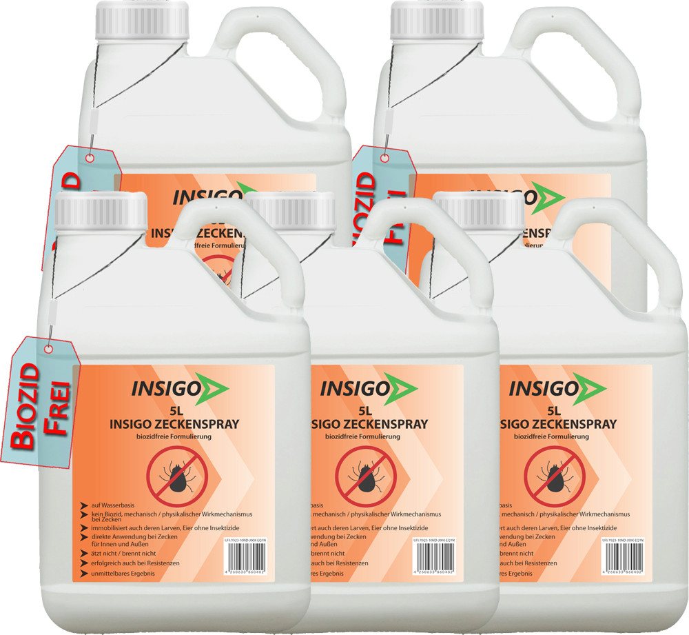 INSIGO Insektenspray INSIGO ZECKE, 25 l, biozidfreie Formel, auf Wasserbasis, geruchsarm, brennt / ätzt nicht INSIGO Insektenspray INSIGO ZECKE, 25 l, biozidfreie Formel, auf Wasserbasis, geruchsarm, brennt / ätzt nicht von INSIGO