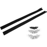 Insma - 1 Paar Auto-Seitenschwellerverlängerung Rocker-Panel-Splitter glänzend schwarz 2 m universell von INSMA