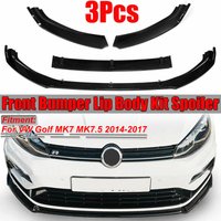 3 stücke Auto Frontlippe Kinn Stoßstange Spoiler Splitter Körper Abnehmbare Kit Für VW Golf MK7 MK7.5 2014 2015 2016 2017 (3 Farben) von INSMA