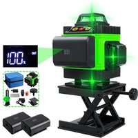 4D 360° 16 Zeilen Automatische FASGet Laser Level 2 Batterien mit LCD-Zubehör Fantablau 4D 360° 16 Zeilen Automatische FASGet Laser Level 2 Batterien mit LCD-Zubehör Fantablau von INSMA