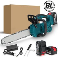 Akku-Kettensäge violeworks 12''18V Akku-Gartenschere Akku-Kettensäge Kettensäge Elektro-Kreissäge 2 Batterien Fantablau von INSMA